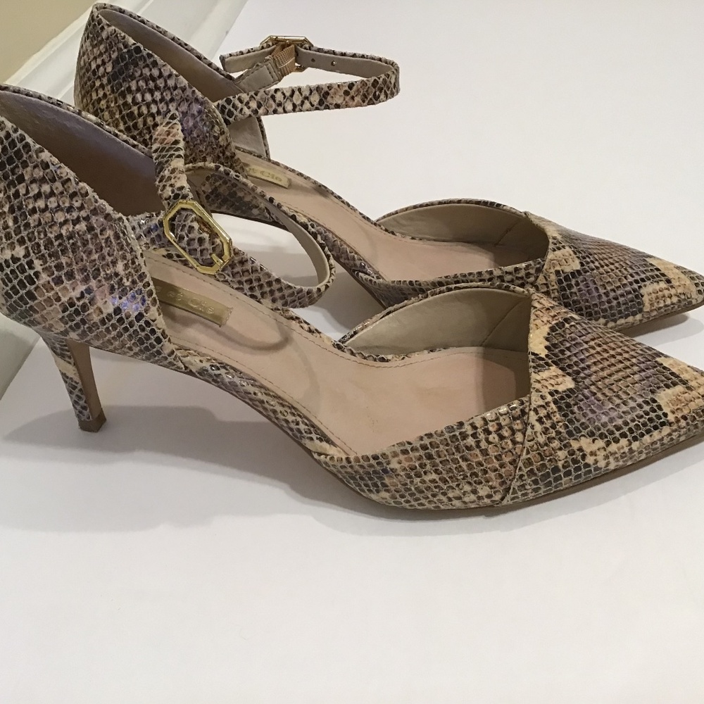 Louise Et Cie Jayvan Leather Snakeskin Pumps Size 8.5